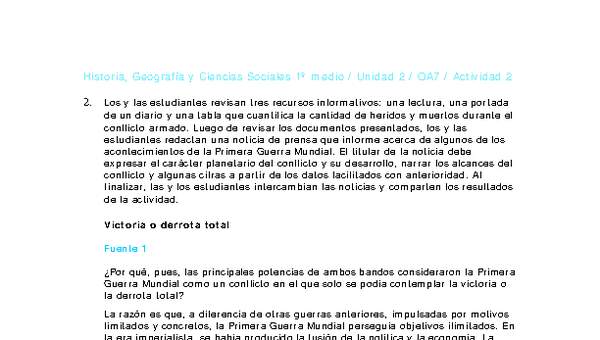 Historia 1 medio-Unidad 2-OA7-Actividad 2 Historia 1 medio-Unidad 2-OA7-Actividad 2