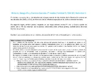 Historia 2 medio-Unidad 2-OA10-Actividad 1 Historia 2 medio-Unidad 2-OA10-Actividad 1