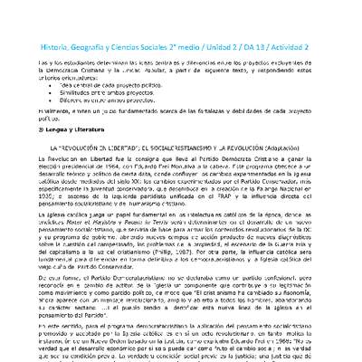 Historia 2 medio-Unidad 2-OA13-Actividad 2 Historia 2 medio-Unidad 2-OA13-Actividad 2
