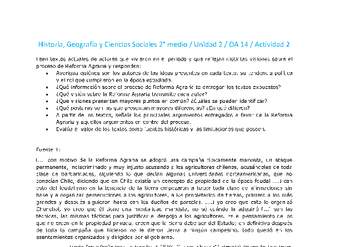 Historia 2 medio-Unidad 2-OA14-Actividad 2 Historia 2 medio-Unidad 2-OA14-Actividad 2