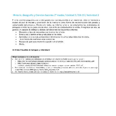 Historia 2 medio-Unidad 2-OA15-Actividad 2 Historia 2 medio-Unidad 2-OA15-Actividad 2