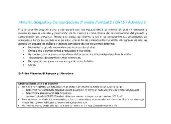 Historia 2 medio-Unidad 2-OA15-Actividad 2 Historia 2 medio-Unidad 2-OA15-Actividad 2