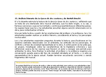 Lengua y Literatura 1 medio-Unidad 2-OA1;11;17;24-Actividad 15 Lengua y Literatura 1 medio-Unidad 2-OA1;11;17;24-Actividad 15