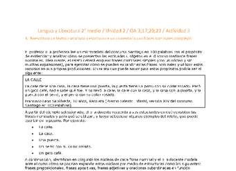 Lengua y Literatura 2 medio-Unidad 2-OA3;17;20;23-Actividad 3 Lengua y Literatura 2 medio-Unidad 2-OA3;17;20;23-Actividad 3
