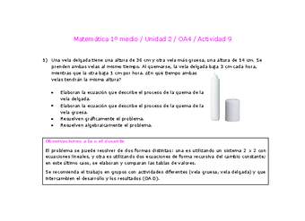 Matemática 1 medio-Unidad 2-OA4-Actividad 9 Matemática 1 medio-Unidad 2-OA4-Actividad 9