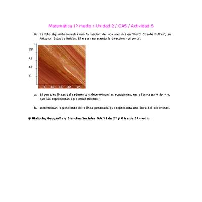 Matemática 1 medio-Unidad 2-OA5-Actividad 6 Matemática 1 medio-Unidad 2-OA5-Actividad 6