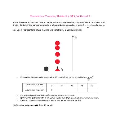 Matemática 2 medio-Unidad 2-OA3-Actividad 7 Matemática 2 medio-Unidad 2-OA3-Actividad 7