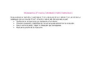 Matemática 2 medio-Unidad 2-OA4-Actividad 1 Matemática 2 medio-Unidad 2-OA4-Actividad 1