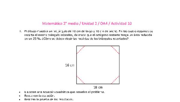 Matemática 2 medio-Unidad 2-OA4-Actividad 10 Matemática 2 medio-Unidad 2-OA4-Actividad 10