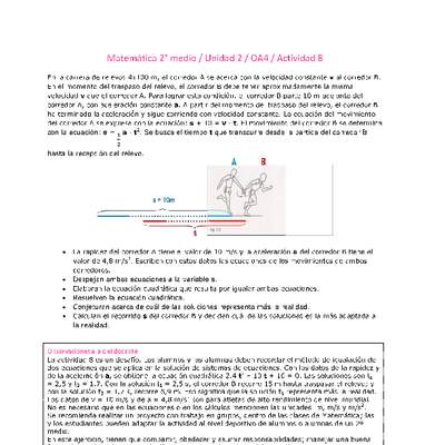 Matemática 2 medio-Unidad 2-OA4-Actividad 8 Matemática 2 medio-Unidad 2-OA4-Actividad 8