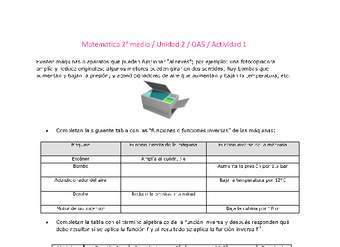 Matemática 2 medio-Unidad 2-OA5-Actividad 1 Matemática 2 medio-Unidad 2-OA5-Actividad 1