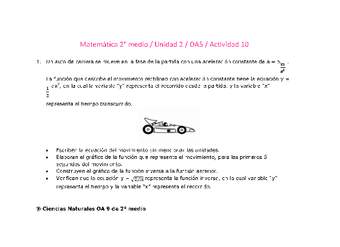 Matemática 2 medio-Unidad 2-OA5-Actividad 10 Matemática 2 medio-Unidad 2-OA5-Actividad 10