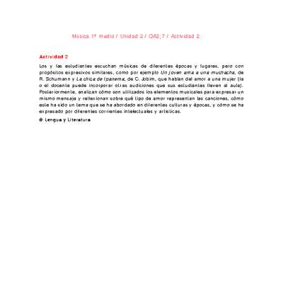 Artes Musicales 1 medio-Unidad 2-OA2;7-Actividad 2 Artes Musicales 1 medio-Unidad 2-OA2;7-Actividad 2