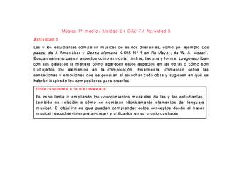 Artes Musicales 1 medio-Unidad 2-OA2;7-Actividad 5 Artes Musicales 1 medio-Unidad 2-OA2;7-Actividad 5