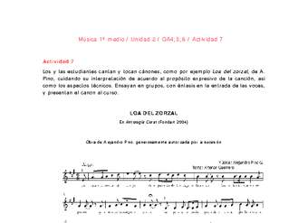 Artes Musicales 1 medio-Unidad 2-OA4;5;6-Actividad 7 Artes Musicales 1 medio-Unidad 2-OA4;5;6-Actividad 7