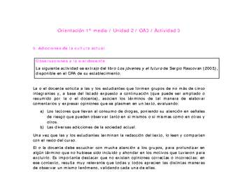 Orientación 1 medio-Unidad 2-OA3-Actividad 3 Orientación 1 medio-Unidad 2-OA3-Actividad 3