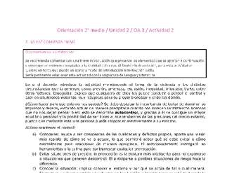 Orientación 2 medio-Unidad 2-OA3-Actividad 2 Orientación 2 medio-Unidad 2-OA3-Actividad 2