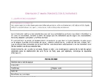 Orientación 2 medio-Unidad 2-OA3-Actividad 3 Orientación 2 medio-Unidad 2-OA3-Actividad 3