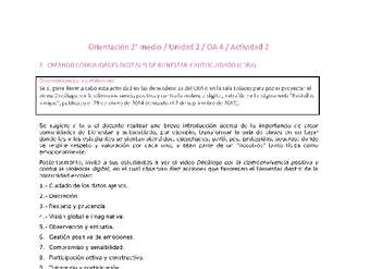 Orientación 2 medio-Unidad 2-OA4-Actividad 2 Orientación 2 medio-Unidad 2-OA4-Actividad 2