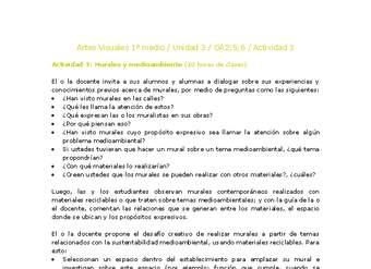 Artes Visuales 1 medio-Unidad 3-OA2;5;6-Actividad 3 Artes Visuales 1 medio-Unidad 3-OA2;5;6-Actividad 3
