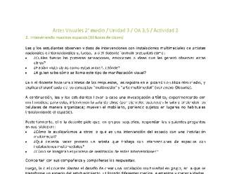 Artes Visuales 2 medio-Unidad 3-OA3;5-Actividad 2 Artes Visuales 2 medio-Unidad 3-OA3;5-Actividad 2