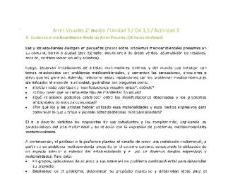 Artes Visuales 2 medio-Unidad 3-OA3;5-Actividad 3 Artes Visuales 2 medio-Unidad 3-OA3;5-Actividad 3