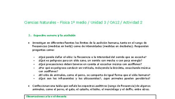 Ciencias Naturales 1 medio-Unidad 3-OA12-Actividad 2 Ciencias Naturales 1 medio-Unidad 3-OA12-Actividad 2