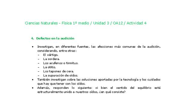 Ciencias Naturales 1 medio-Unidad 3-OA12-Actividad 4 Ciencias Naturales 1 medio-Unidad 3-OA12-Actividad 4