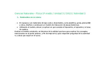 Ciencias Naturales 1 medio-Unidad 3-OA13-Actividad 3 Ciencias Naturales 1 medio-Unidad 3-OA13-Actividad 3