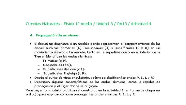Ciencias Naturales 1 medio-Unidad 3-OA13-Actividad 4 Ciencias Naturales 1 medio-Unidad 3-OA13-Actividad 4