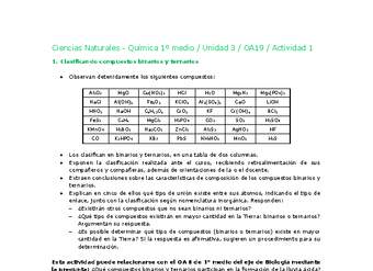 Ciencias Naturales 1 medio-Unidad 3-OA19-Actividad 1 Ciencias Naturales 1 medio-Unidad 3-OA19-Actividad 1