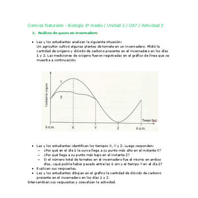 Ciencias Naturales 1 medio-Unidad 3-OA7-Actividad 2 Ciencias Naturales 1 medio-Unidad 3-OA7-Actividad 2