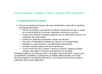 Ciencias Naturales 1 medio-Unidad 3-OA7-Actividad 3 Ciencias Naturales 1 medio-Unidad 3-OA7-Actividad 3