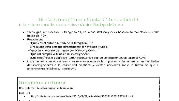 Ciencias Naturales 2 medio-Unidad 3-OA6-Actividad 1 Ciencias Naturales 2 medio-Unidad 3-OA6-Actividad 1
