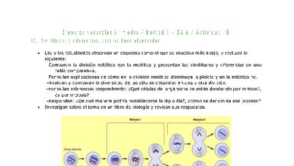 Ciencias Naturales 2 medio-Unidad 3-OA6-Actividad 10 Ciencias Naturales 2 medio-Unidad 3-OA6-Actividad 10