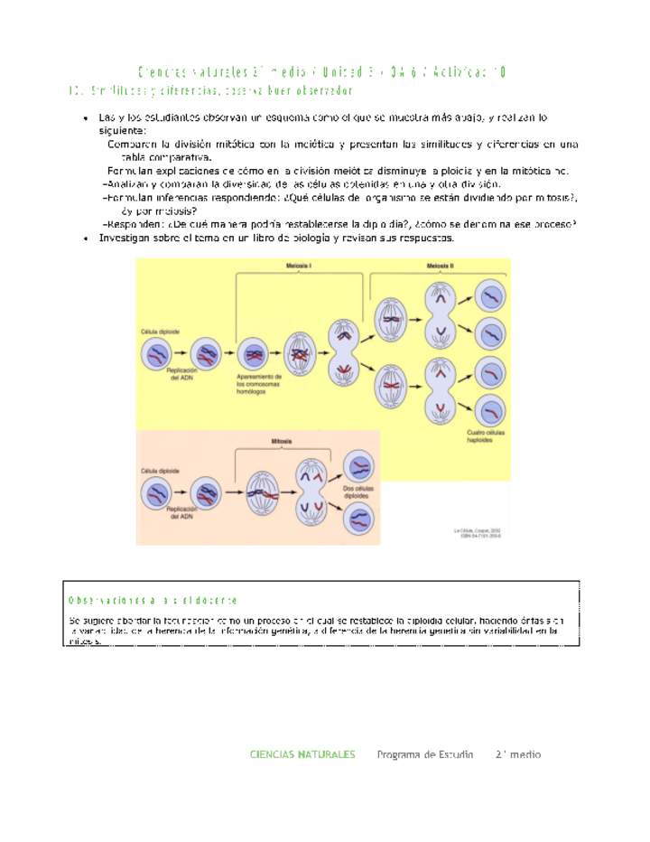 Ciencias Naturales 2 medio-Unidad 3-OA6-Actividad 10 Ciencias Naturales 2 medio-Unidad 3-OA6-Actividad 10