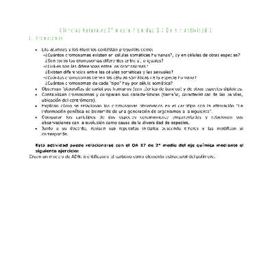 Ciencias Naturales 2 medio-Unidad 3-OA6-Actividad 2 Ciencias Naturales 2 medio-Unidad 3-OA6-Actividad 2