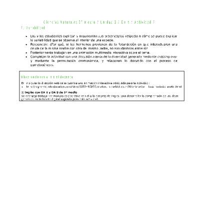 Ciencias Naturales 2 medio-Unidad 3-OA6-Actividad 7 Ciencias Naturales 2 medio-Unidad 3-OA6-Actividad 7