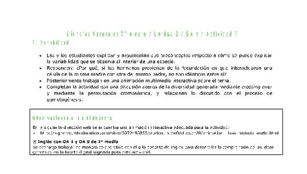Ciencias Naturales 2 medio-Unidad 3-OA6-Actividad 7 Ciencias Naturales 2 medio-Unidad 3-OA6-Actividad 7