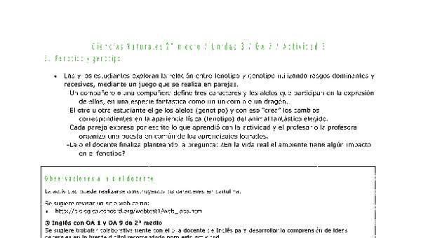 Ciencias Naturales 2 medio-Unidad 3-OA7-Actividad 3 Ciencias Naturales 2 medio-Unidad 3-OA7-Actividad 3