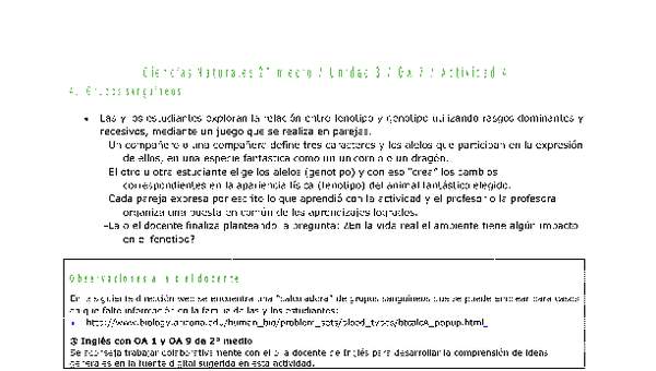 Ciencias Naturales 2 medio-Unidad 3-OA7-Actividad 4 Ciencias Naturales 2 medio-Unidad 3-OA7-Actividad 4