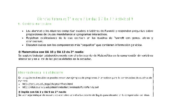 Ciencias Naturales 2 medio-Unidad 3-OA7-Actividad 9 Ciencias Naturales 2 medio-Unidad 3-OA7-Actividad 9