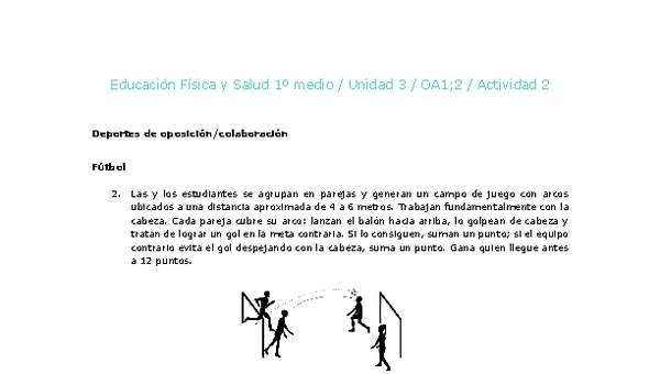 Educación Física 1 medio-Unidad 3-OA1;2-Actividad 2 Educación Física 1 medio-Unidad 3-OA1;2-Actividad 2