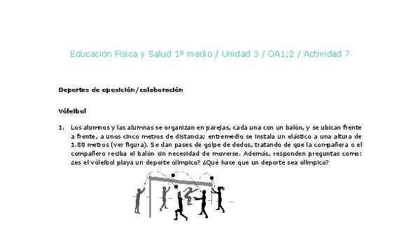 Educación Física 1 medio-Unidad 3-OA1;2-Actividad 7 Educación Física 1 medio-Unidad 3-OA1;2-Actividad 7