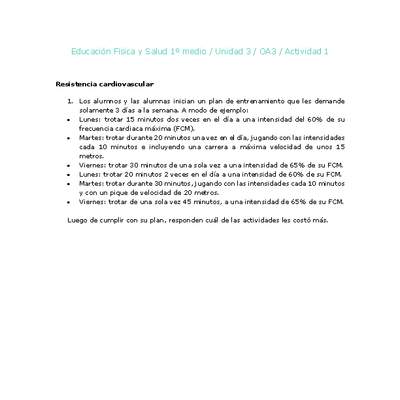 Educación Física 1 medio-Unidad 3-OA3-Actividad 1 Educación Física 1 medio-Unidad 3-OA3-Actividad 1