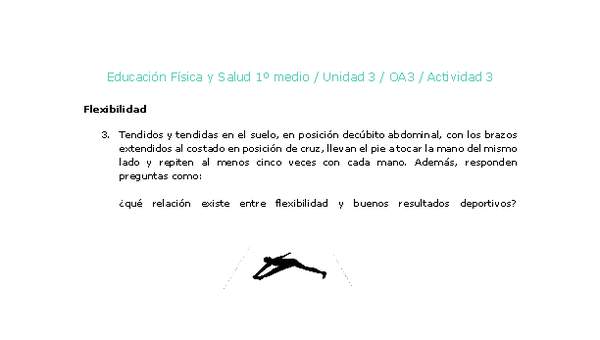 Educación Física 1 medio-Unidad 3-OA3-Actividad 3 Educación Física 1 medio-Unidad 3-OA3-Actividad 3