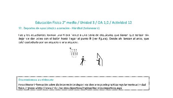 Educación Física 2 medio-Unidad 3-OA1;2-Actividad 12 Educación Física 2 medio-Unidad 3-OA1;2-Actividad 12