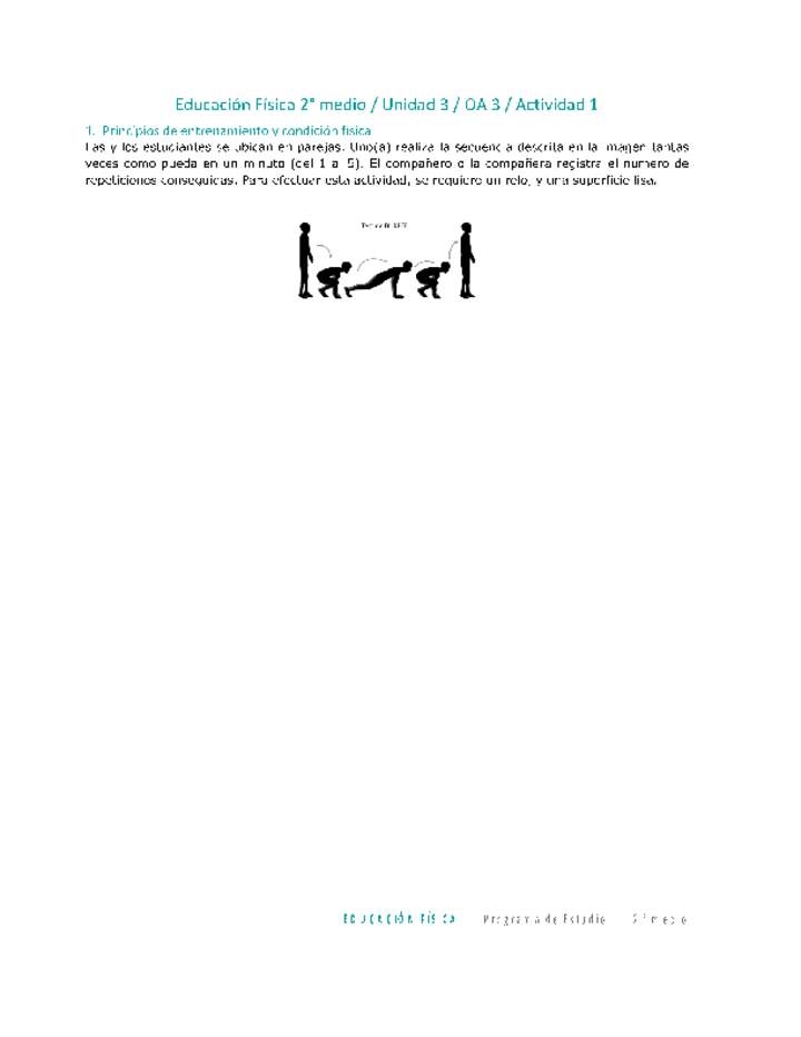 Educación Física 2 medio-Unidad 3-OA3-Actividad 1 Educación Física 2 medio-Unidad 3-OA3-Actividad 1