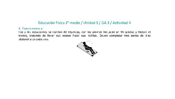 Educación Física 2 medio-Unidad 3-OA3-Actividad 4 Educación Física 2 medio-Unidad 3-OA3-Actividad 4