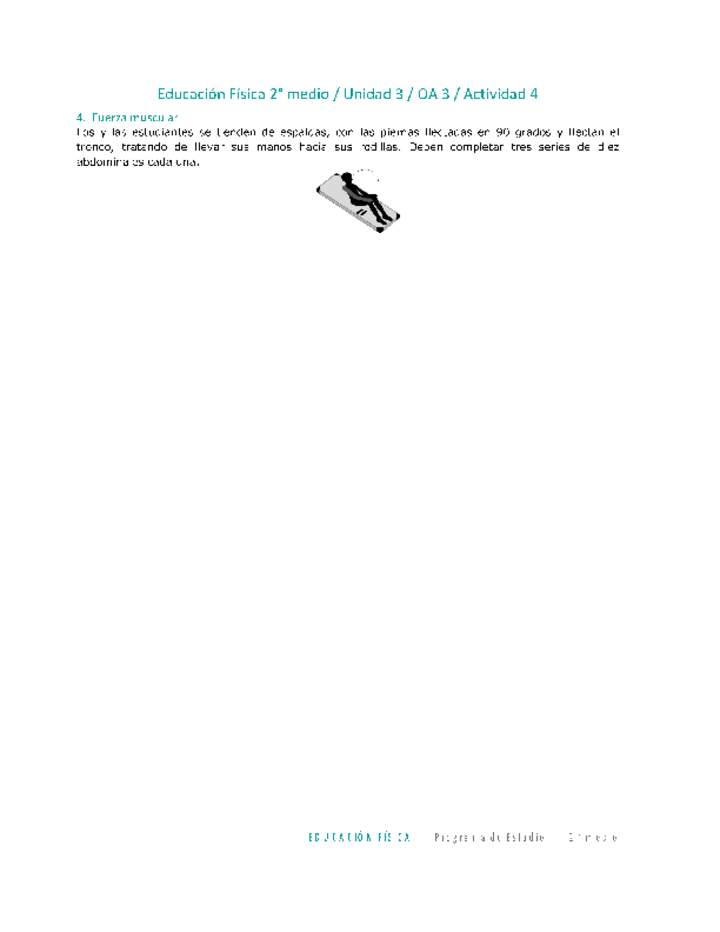 Educación Física 2 medio-Unidad 3-OA3-Actividad 4 Educación Física 2 medio-Unidad 3-OA3-Actividad 4